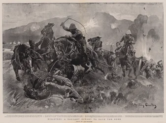 Katastrophe!, ein tapferer Versuch, die Kanonen zu retten